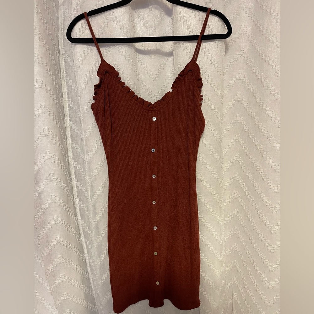 Fashion Q Wine Color Mini Dress